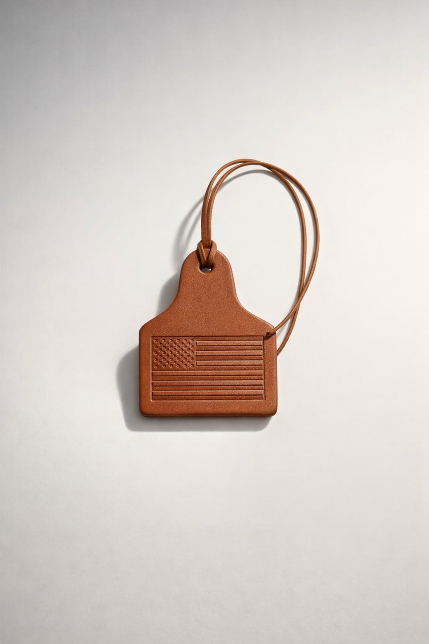 American Cow Tag Leather Air Freshener