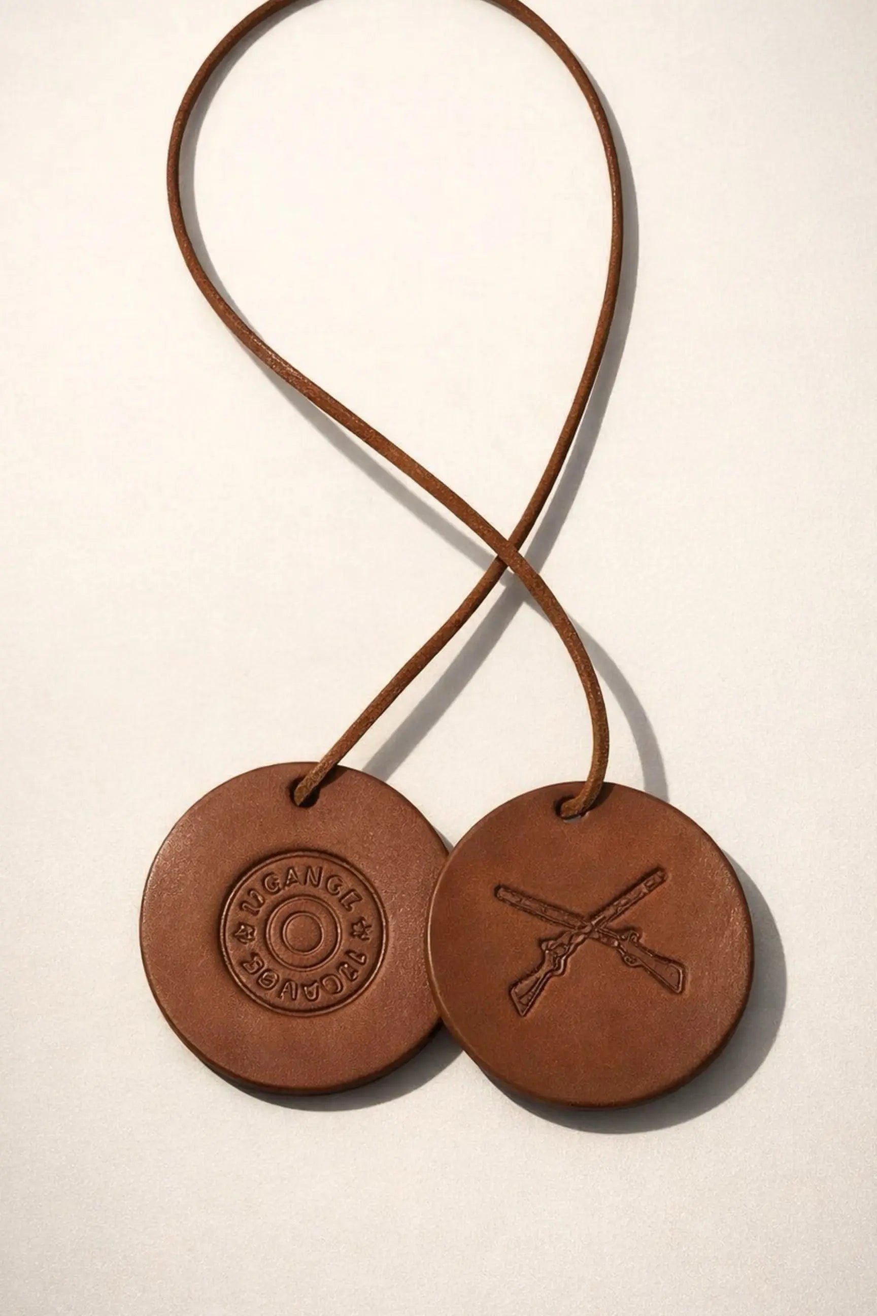 Mini- 12 Gauge- Embossed Leather Air Freshener Spurling Scents