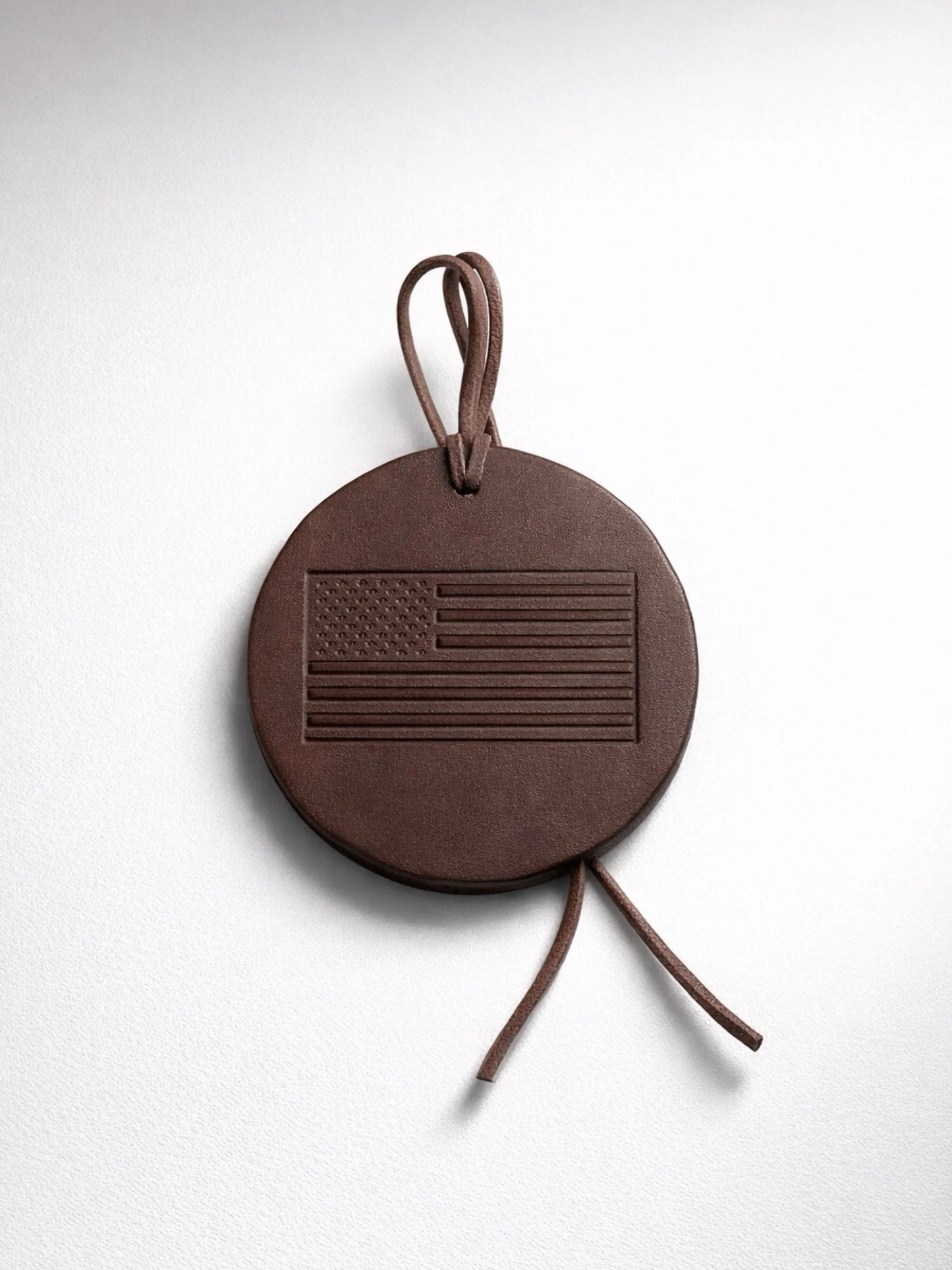 American Flag- Embossed Leather Air Freshener Spurling Scents