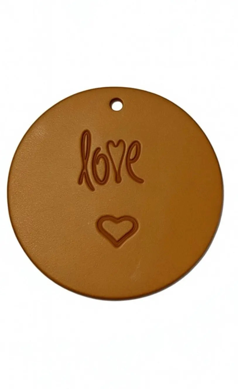 LOVE - Embossed Leather Air Freshener Spurling Scents