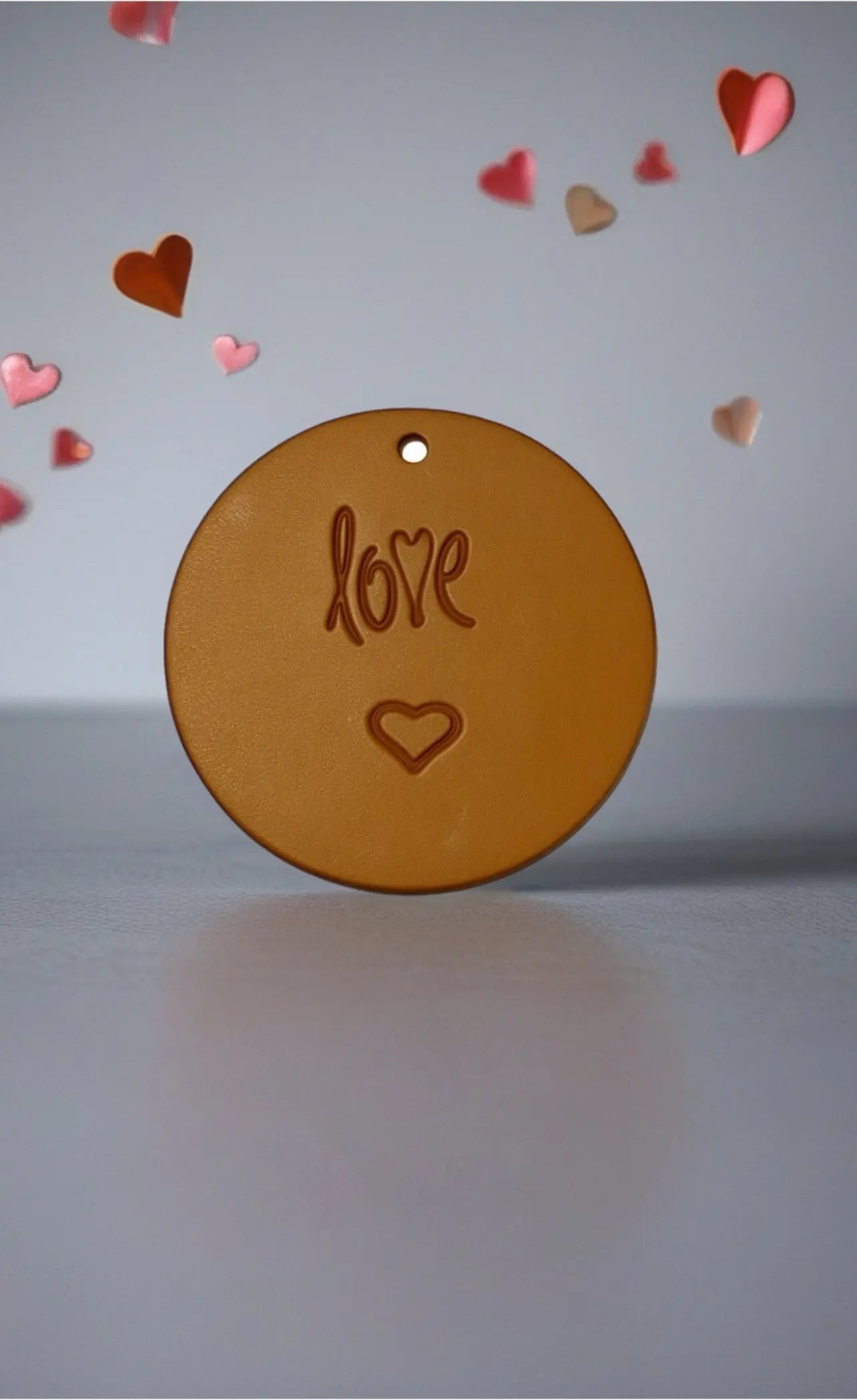 LOVE - Embossed Leather Air Freshener Spurling Scents