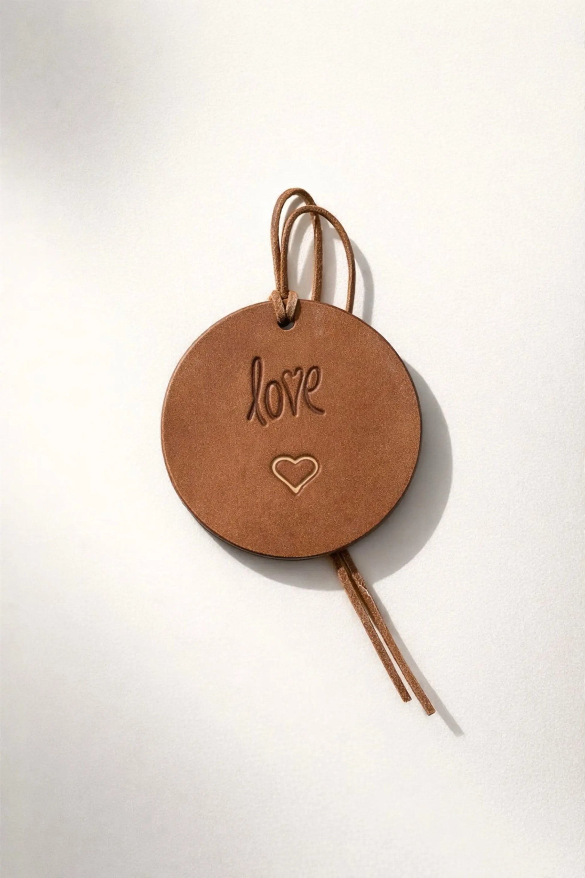 LOVE - Embossed Leather Air Freshener Spurling Scents