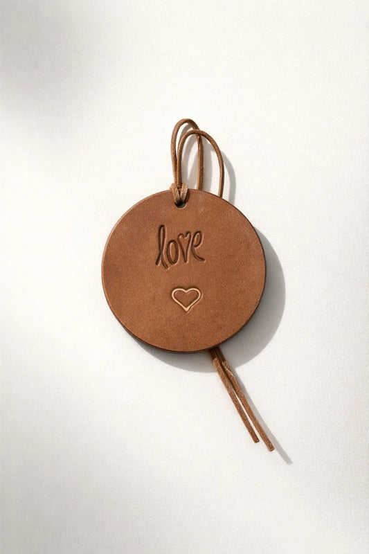 LOVE - Embossed Leather Air Freshener Spurling Scents