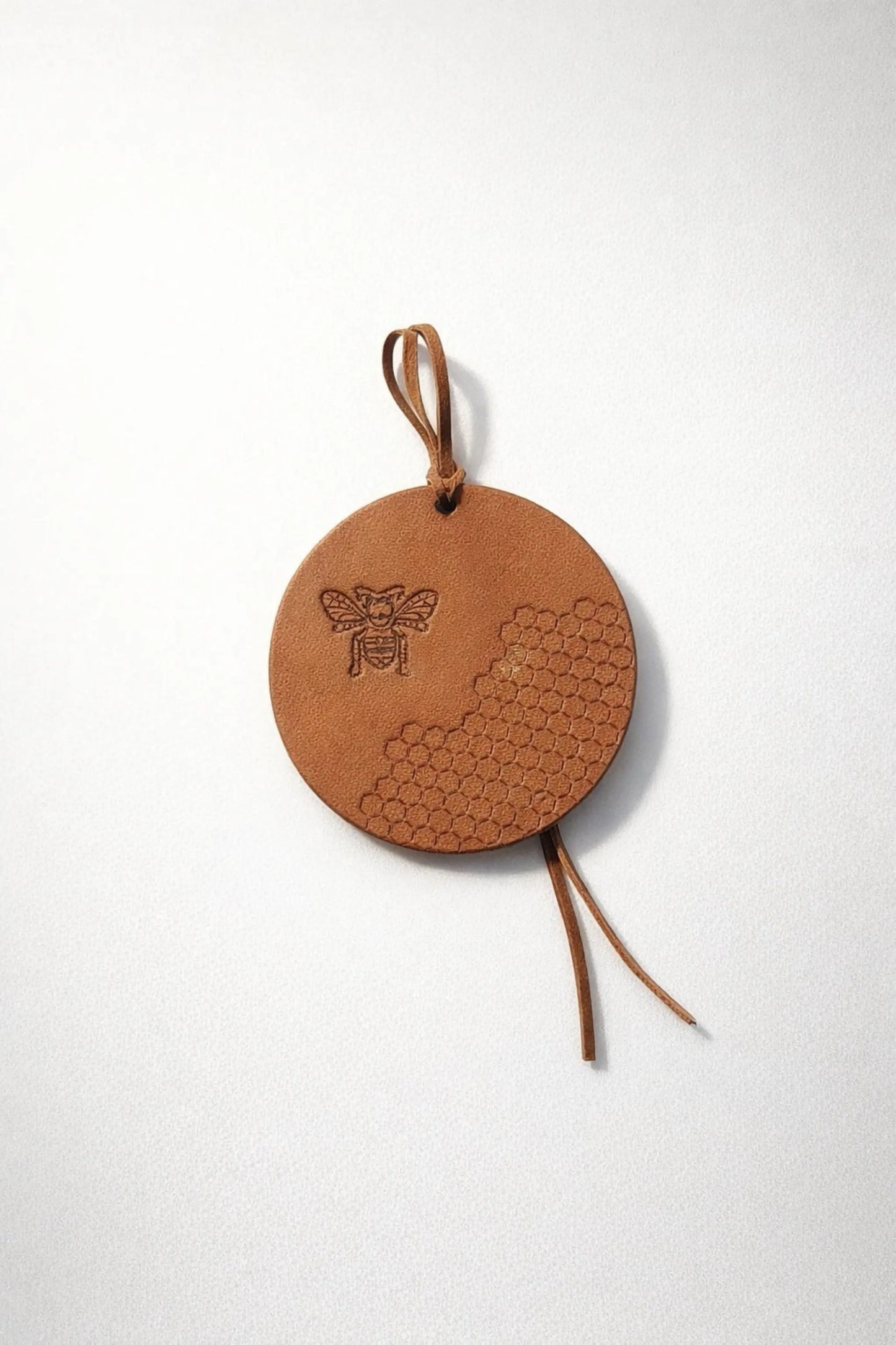 BEE & HIVE- Embossed Leather Air Freshener Spurling Scents