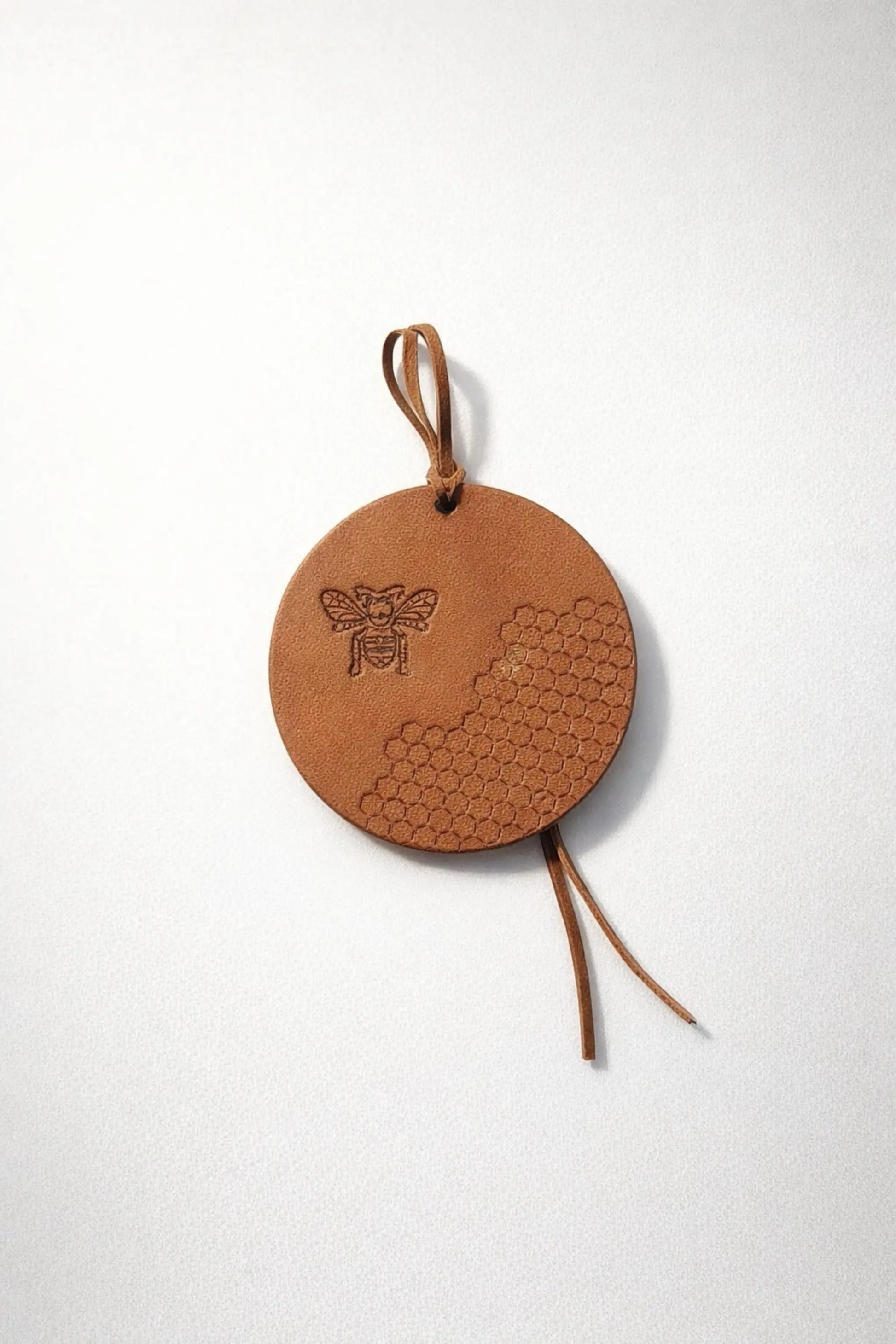 BEE & HIVE- Embossed Leather Air Freshener Spurling Scents